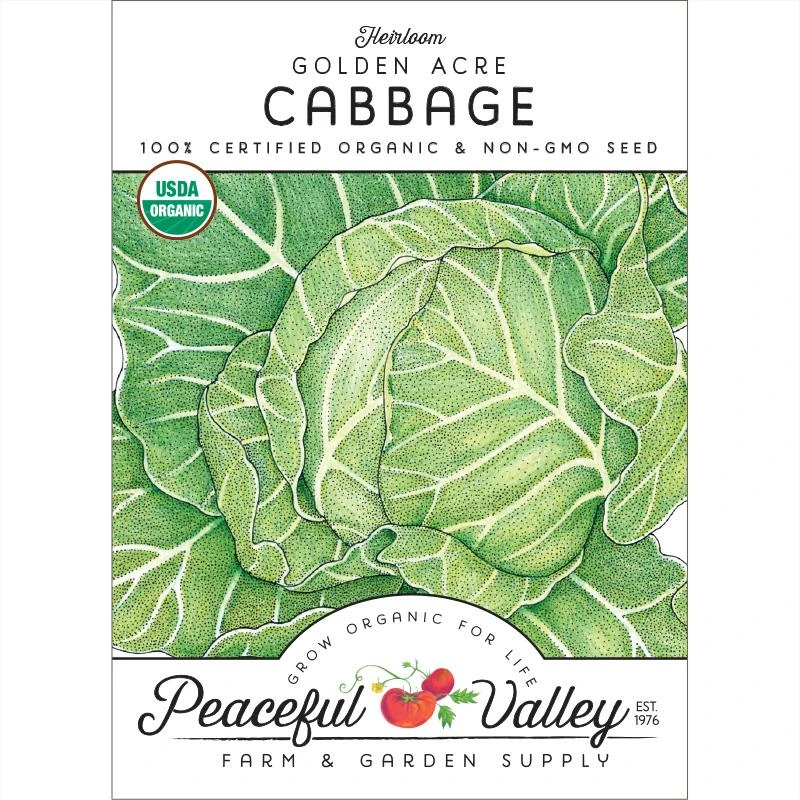 Golden Acre Cabbage Seeds (Organic) 1 Golden Acre Cabbage Seeds (Organic)