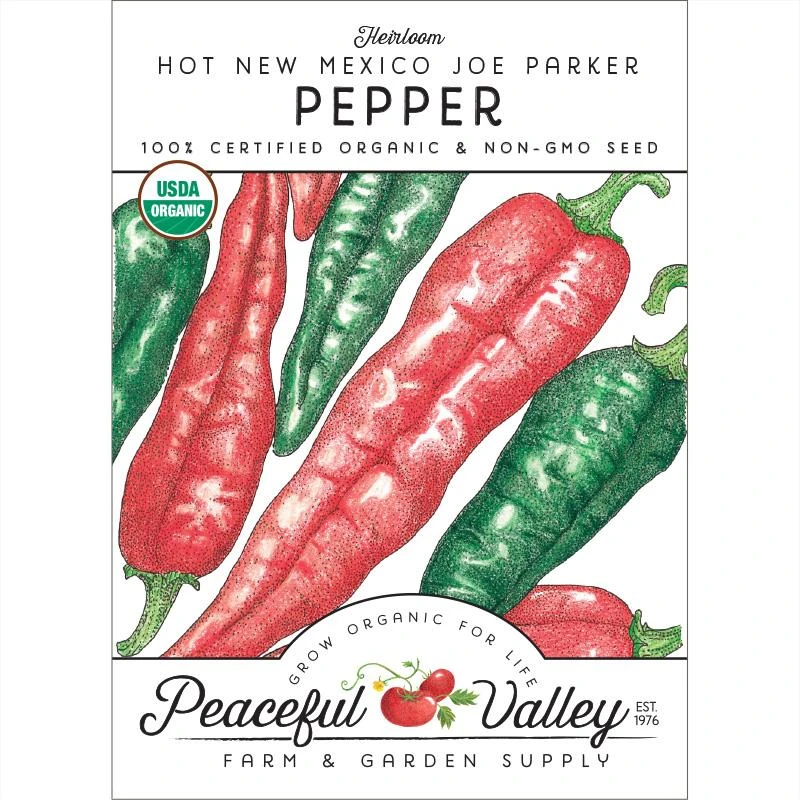 Hot New Mexico Joe Parker Pepper Seeds (Organic) 1 Hot New Mexico Joe Parker Pepper Seeds (Organic)