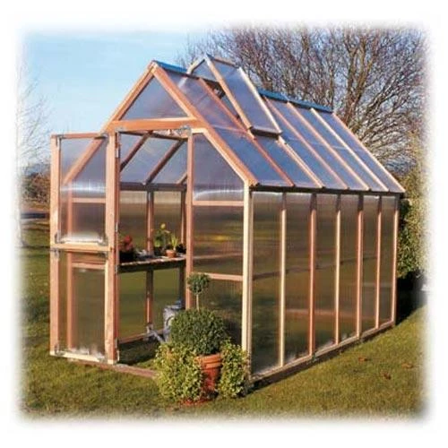 Redwood Greenhouse Kit (Mt Hood 6' X 12') 1 Redwood Greenhouse Kit (Mt Hood 6' X 12')