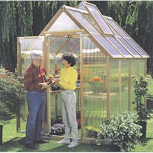 Redwood Greenhouse Kit (Mt Hood 6' X 8') 1 Redwood Greenhouse Kit (Mt Hood 6' X 8')