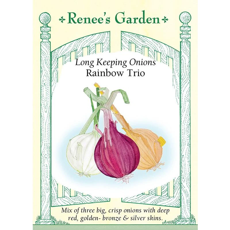Renee's Garden Onion Long Keeping Rainbow Trio 1 Renee's Garden Onion Long Keeping Rainbow Trio