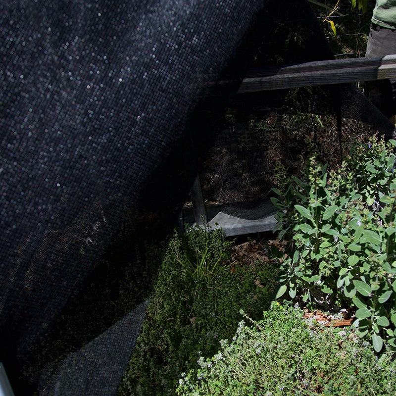 70% Black Knitted Shade Cloth (72" Width, Sold By The Foot) 2 70% Black Knitted Shade Cloth (72" Width, Sold By The Foot) - Billede 2